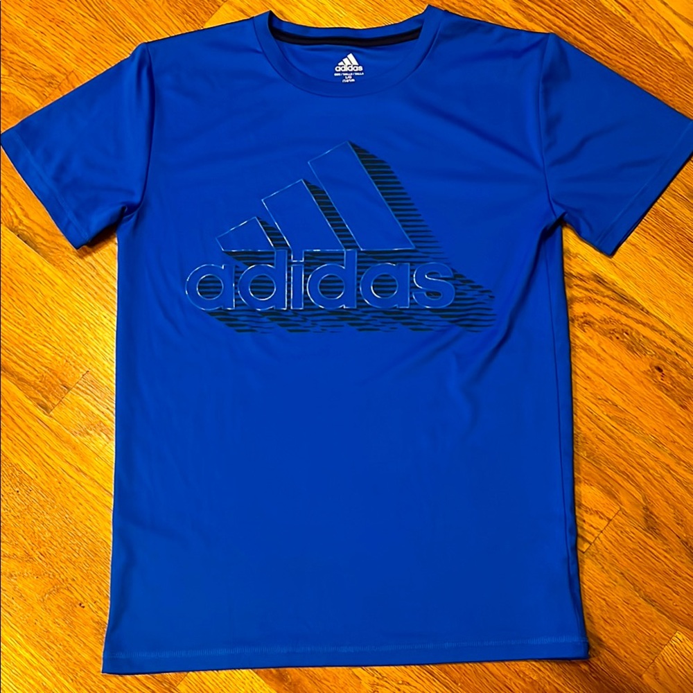Adidas Sport Shirt with Raised Logo Graphic